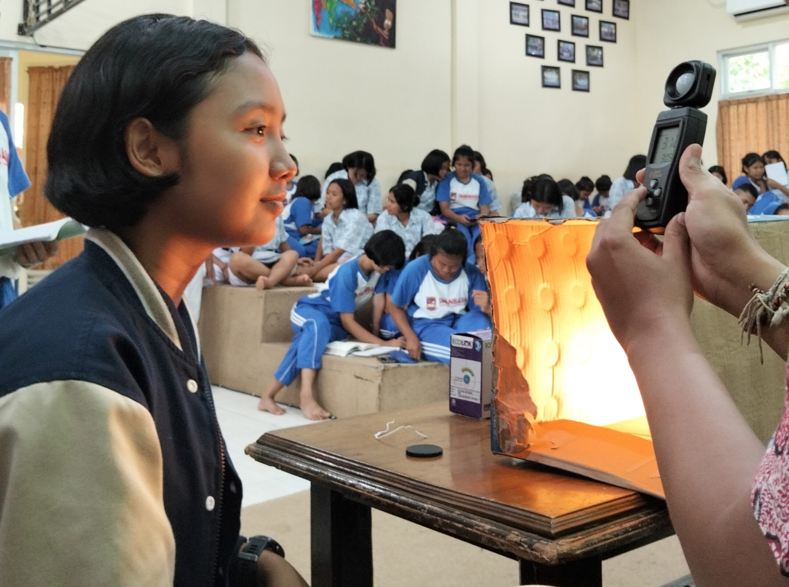 Light intensity measurement at PowerSave Project