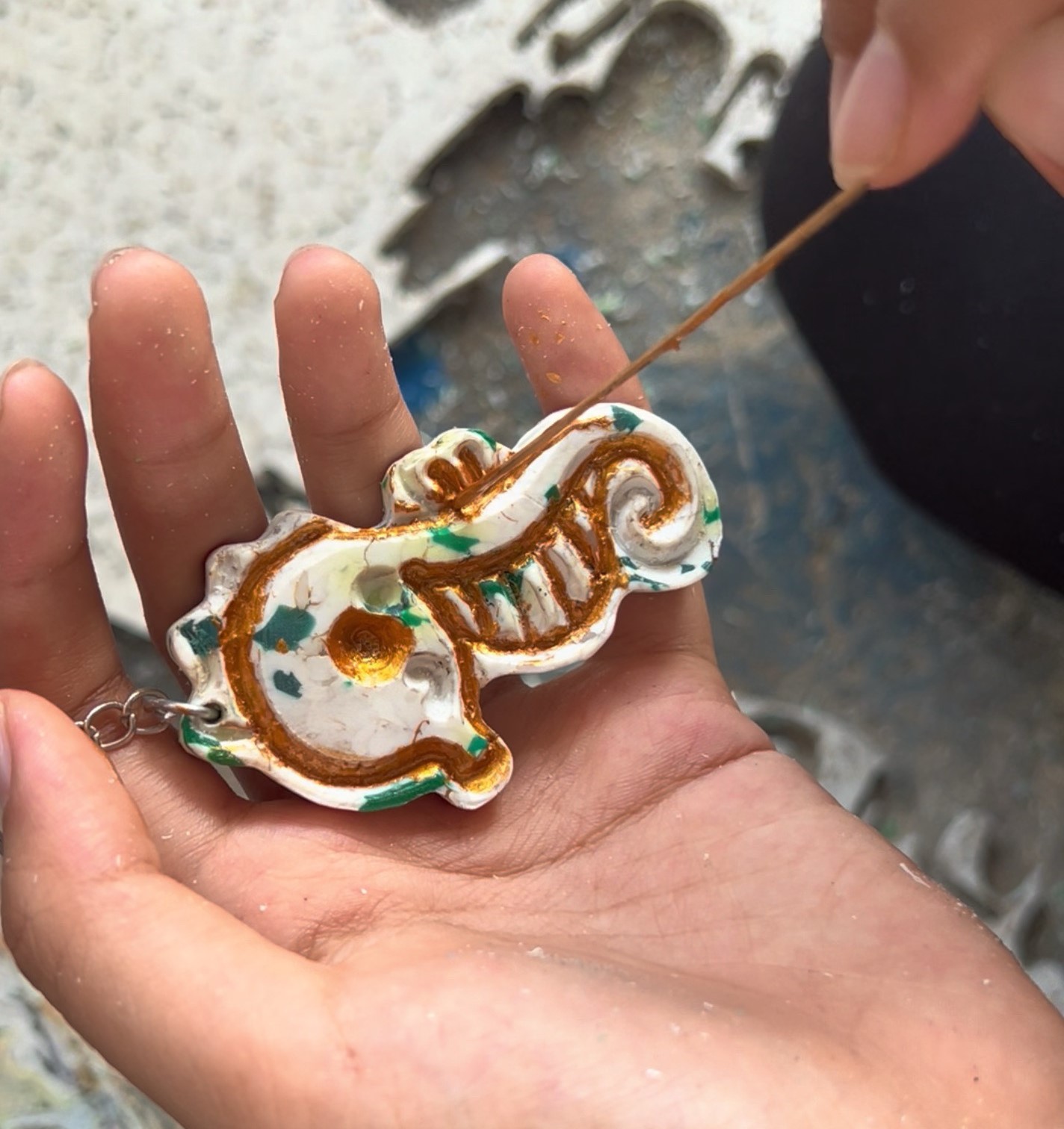 plastic waste based keychain